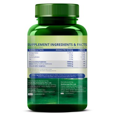 Vlado's Himalayan Organics: Glucosamine Chondroitin MSM with Boswellia - 120 Tablets