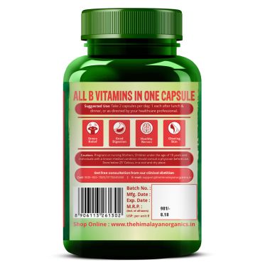 Vlado's Himalayan Organics: Plant Based Vitamin B12 Natural- 120 Veg Capsules