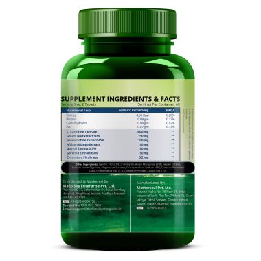 Vlado's Himalayan Organics: L-Carnitine 2000mg/Serve | Supports Muscle Recovery, Fat Burn & Energy | 120 Veg Tablets
