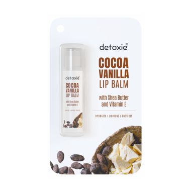Detoxie: Detoxie | Pack of 2 Lip Balms | Coffee & Cocoa Vanilla With Shea Butter, Vitamin E and Liquorice- 4.5 g (Pack of 2)