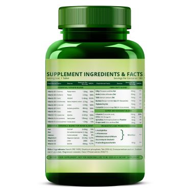 Vlado's Himalayan Organics: Vlado's Himalayan Organics Immunity Multivitamin with Probiotics (180 Veg Tablets) with Vitamin C, D, K2, Zinc, Ginseng, Giloy, Biotin For Men & Women