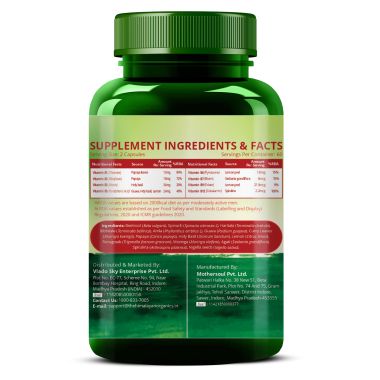 Vlado's Himalayan Organics: Plant Based Vitamin B12 Natural- 120 Veg Capsules