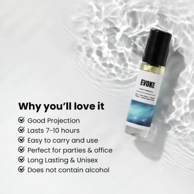 Detoxie: Detoxie | Evoke - Luxury Parfum Oil (Attar) | Non-Alcoholic| Long Lasting | Musk, Tonka Bean, Tobacco, Vanilla, Amber & Agarwood | Unisex | 8 ml Rollon