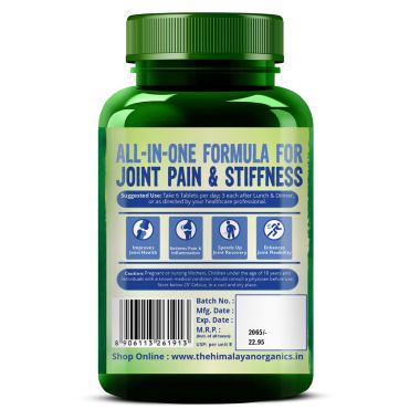 Vlado's Himalayan Organics: Glucosamine Chondroitin MSM with Boswellia - 120 Tablets