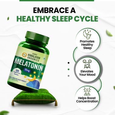 Vlado's Himalayan Organics: Melatonin 10Mg (Healthy Sleep Cycle) - 120 Tablets
