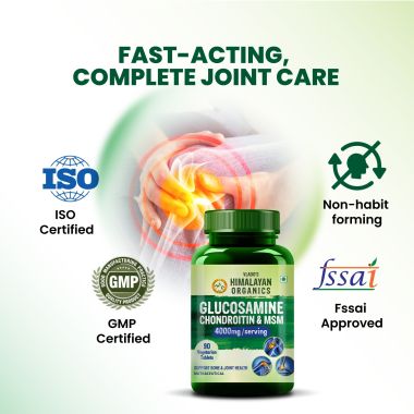 Vlado's Himalayan Organics: Glucosamine Chondroitin MSM with Boswellia - 120 Tablets