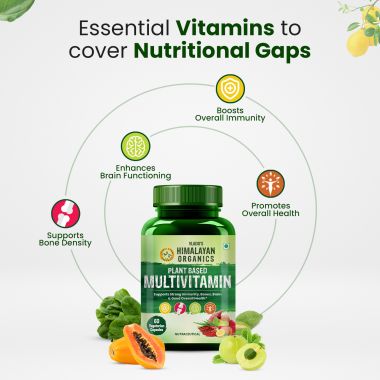 Vlado's Himalayan Organics: Plant Based Multivitamin with 60+ Extracts- 60 Vegetarian Capsules
