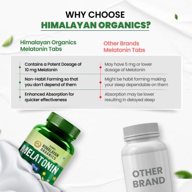 Vlado's Himalayan Organics: Melatonin 10Mg (Healthy Sleep Cycle) - 120 Tablets
