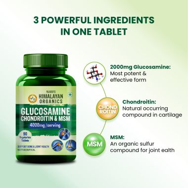 Vlado's Himalayan Organics: Glucosamine Chondroitin MSM with Boswellia - 120 Tablets