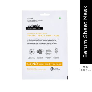 Detoxie: Detoxie Organic Serum Sheet Mask 20g