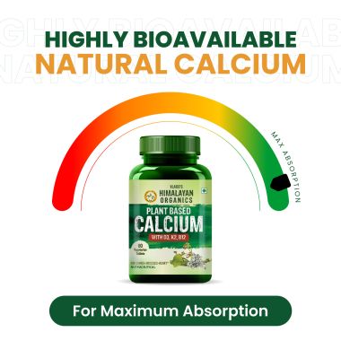Vlado's Himalayan Organics: Vlado's Himalayan Organics Plant Based Calcium for Bone Health- 60 Vegetarian Tablet