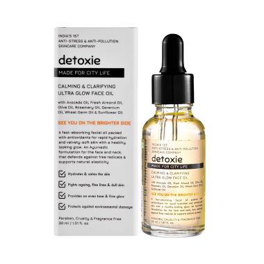 Detoxie: Detoxie Calming & Clarifying Ultra Glow Face Oil 30 ML