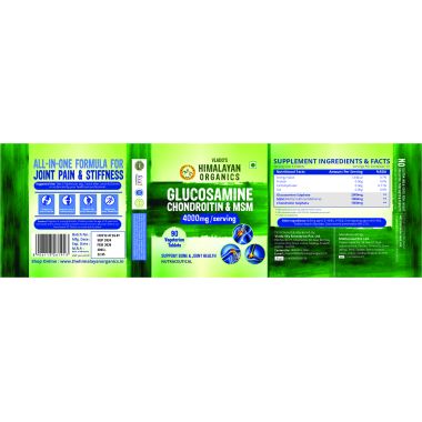 Vlado's Himalayan Organics: Glucosamine Chondroitin MSM with Boswellia - 120 Tablets