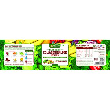 Vlado's Himalayan Organics: Plant Based Collagen Builder Powder for Skin Regeneration, Anti-Aging Beauty & Repair (with Sea Buckthorn,Evening Primrose, Acai Berry)  250gm