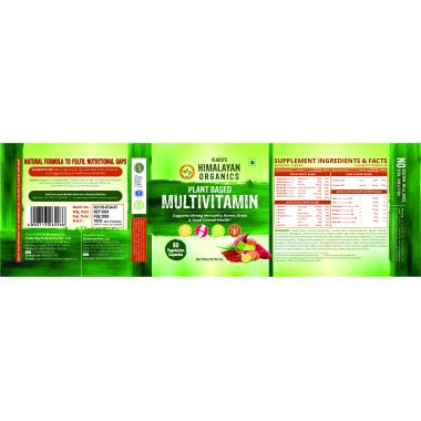 Vlado's Himalayan Organics: Plant Based Multivitamin with 60+ Extracts- 60 Vegetarian Capsules