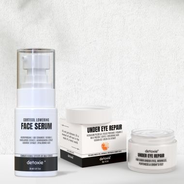 Detoxie: Detoxie | Dark Circle & Cortisol Lowering Combo| Cortisol Lowering Serum 30ml + Under Eye Cream15g