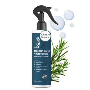 Bake Cosmetics: Rosemary Water Hair Growth Spray with Multi Peptides for Hair Fall Control,Damaged Hair & Hair Growth