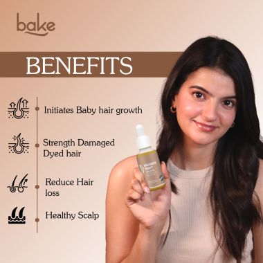 Bake Cosmetics: Rosemary + Biotin + Anagain Hair Growth Serum for Hair Growth & Hairfall Control
