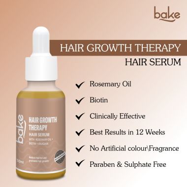 Bake Cosmetics: Rosemary + Biotin + Anagain Hair Growth Serum for Hair Growth & Hairfall Control