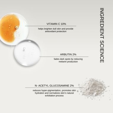The FormulaRX: Vitamin C 10% + Arbutin 2% + N-acetylglucosamine 2% - 30gm