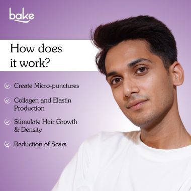Bake Cosmetics: Derma Stamp for Hair Growth & Skin Repair with 140 needles 0.25mm to 3mm Stainless Steel Needles