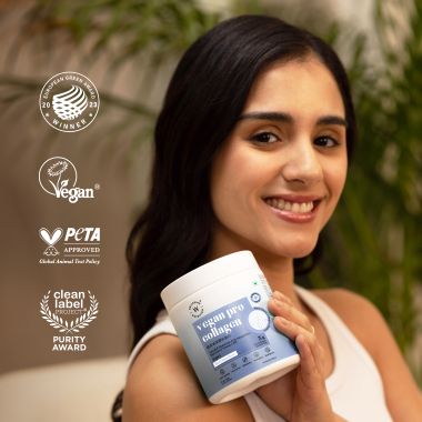Wellbeing Nutrition: Vegan Pro Collagen | Clinically Proven Plant Based Peptides, Hyaluronic acid, Astaxanthin, Resveratrol | Evens Skin Tone, Skin Firmness, Hydration, Hair & Nail Growth | Berry Blast