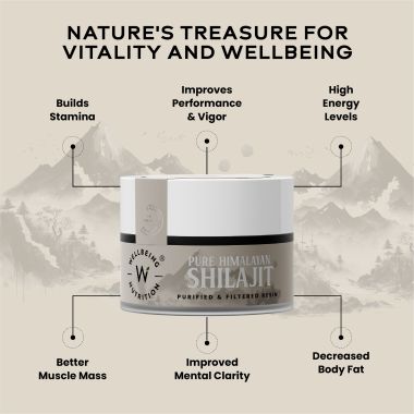 Wellbeing Nutrition: Pure & Original Himalayan Shilajit Resin 10g for Strength, Stamina & Performance | Lab Tested