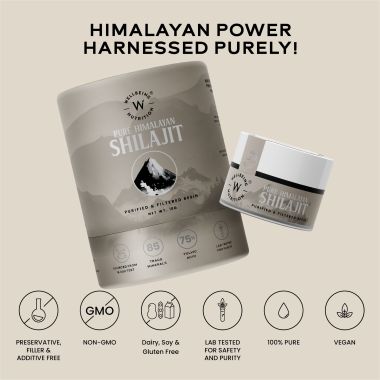 Wellbeing Nutrition: Pure & Original Himalayan Shilajit Resin 10g for Strength, Stamina & Performance | Lab Tested