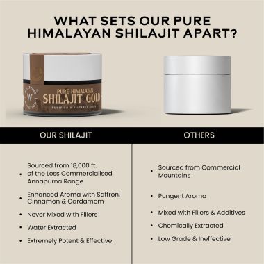 Wellbeing Nutrition: Pure Himalayan Shilajit Gold 10 gm for Strength, Stamina, Performance, Stress Relief and Vitality (24K Gold Leaf) | Lab Tested