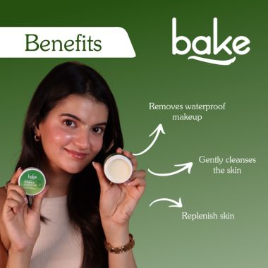 Bake Cosmetics: Vitamin E Cleansing Balm for Open Pores & Waterproof Makeup Removal Makeup Remover