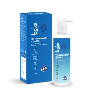 Bake Cosmetics: 12% Hyaluronic Acid Face Wash for Dry Sensitive skin for hydration & reducing dryness