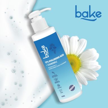 Bake Cosmetics: 12% Hyaluronic Acid Face Wash for Dry Sensitive skin for hydration & reducing dryness