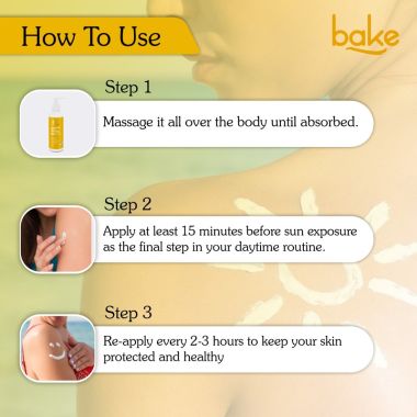Bake Cosmetics: Everyday Sunscreen Body Lotion SPF 50 PA+++ with 2% Kojic Acid & Alpha Arbutin for Tanning, Sun Protection 