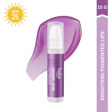 Bake Cosmetics: 2% Kojic Acid Lavender Lip Balm Oil for Dark & Pigmented Lips with SPF 50
