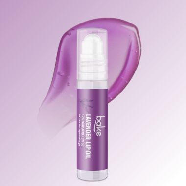 Bake Cosmetics: 2% Kojic Acid Lavender Lip Balm Oil for Dark & Pigmented Lips with SPF 50
