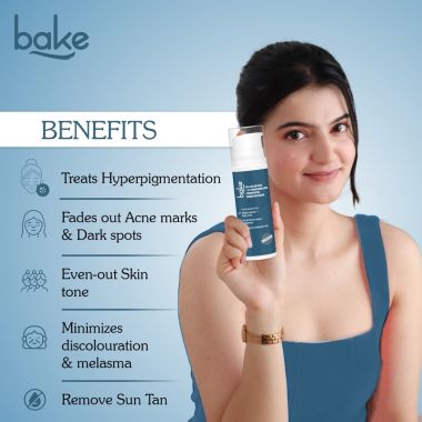 Bake Cosmetics: 10% Azelaic Acid + 5% Tranexamic Acid Pigmentation Corrector Cream for Dark Spots, Pigmentation & Tan Removal