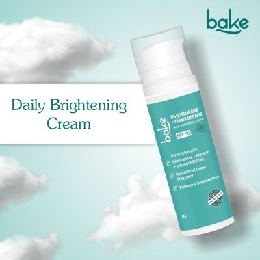 Bake Cosmetics: 6% Glycolic Acid Cream SPF 30 PA+++  for Pigmentation, Dark Spots & Daily Brightening Cream
