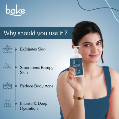 Bake Cosmetics: 10% Lactic Acid Body Lotion For Bumpy Skin, Exfoliates Skin & Reduces Body Acne