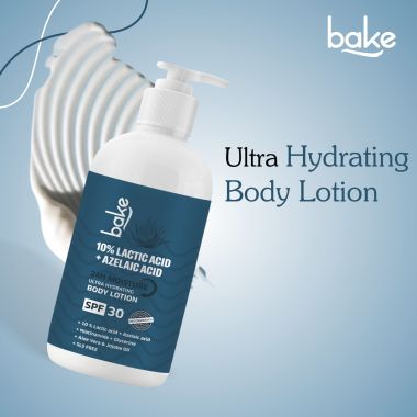 Bake Cosmetics: 10% Lactic Acid Body Lotion For Bumpy Skin, Exfoliates Skin & Reduces Body Acne