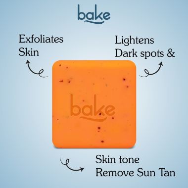 Bake Cosmetics: 2% Kojic Acid Soap with Alpha Arbutin, Lactic Acid & Niacinamide For Pigmentation, Dark Spots, Tan Removal, Brightens Underarms-Pack of 2(100g x 2)