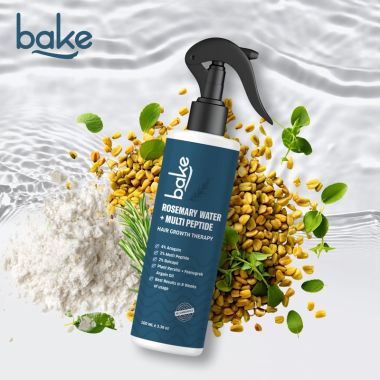 Bake Cosmetics: Rosemary Water Hair Growth Spray with Multi Peptides for Hair Fall Control,Damaged Hair & Hair Growth