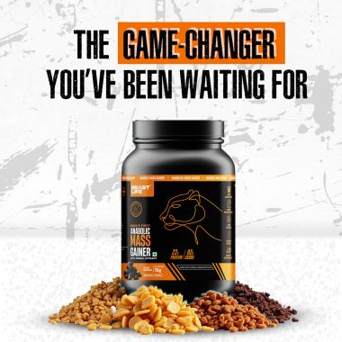 Beastlife: High Protein Gainer - No Maltodextrin Weight Gainers/Mass Gainers  (1 Kg, Belgian Chocolate)