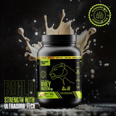 Beastlife: Isorich Blend Whey Protein Isolate + Concentrate With Ultrasorb Tech (924 g, Vanilla)