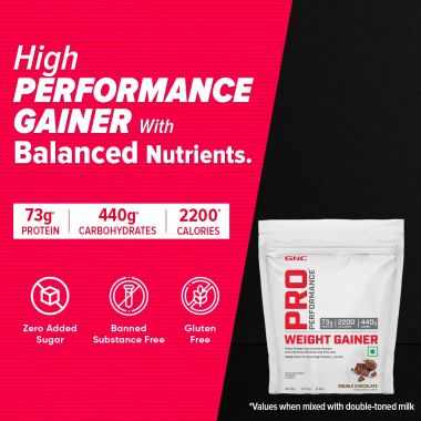 GNC: Pro Performance Weight Gainer Double Chocolate | 5 lbs