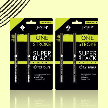 Jaquline USA: Twin Pack Black Kajal pack of 2