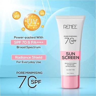 Renee Cosmetics: Pore Minimizing All Skin Sunscreen Spf 70 5Ml