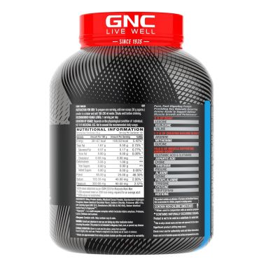 GNC: AMP Pure Isolate Zero Carb | 25g Protein | 6g BCAA | Vanilla Custard | 4 lbs