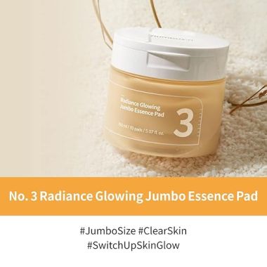Numbuzin: No.3 Radiance Glowing Jumbo Essence Pad (150ml)