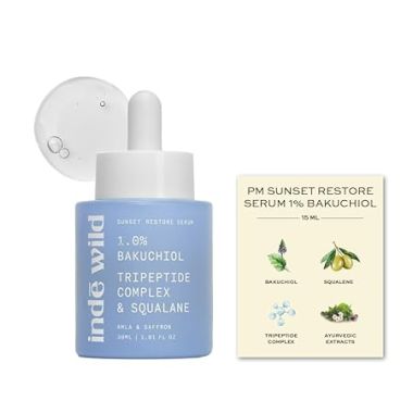 Inde Wild: 1% Bakuchiol + 0.5% Tripeptide Restore PM Serum (30ml)