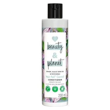Love Beauty And Planet: Onion Oil|| Blackseed Oil & Patchouli Hairfall Control Conditioner|| No Parabens|| No Dyes Patchouli Essential Oil, 200 Millilitre